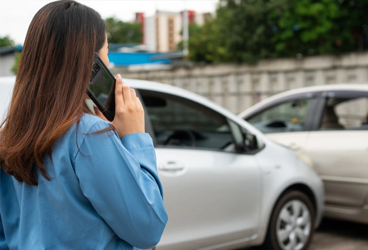 person reporting an accident